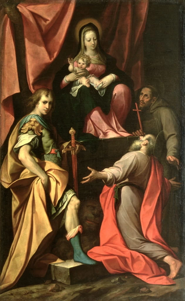 Madonna col Bambino tra i ss. Girolamo, Vitale e Francesco d'Assisi - Galleria e Museo Estense, Modena